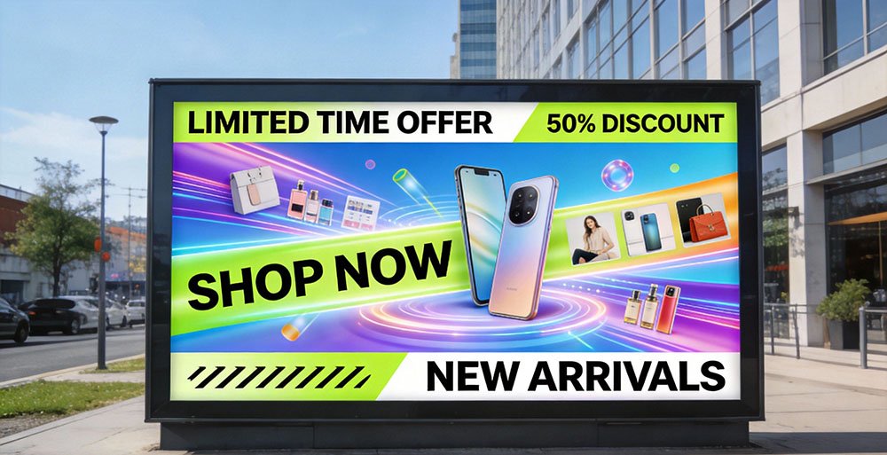 Outdoor high-brightness digital signage