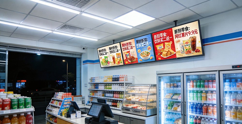 indoor LCD display for retail stores